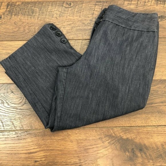 Harve' Bernard Stretch Capri Button Leg Pants - Size‎ 10 - Picture 5 of 9